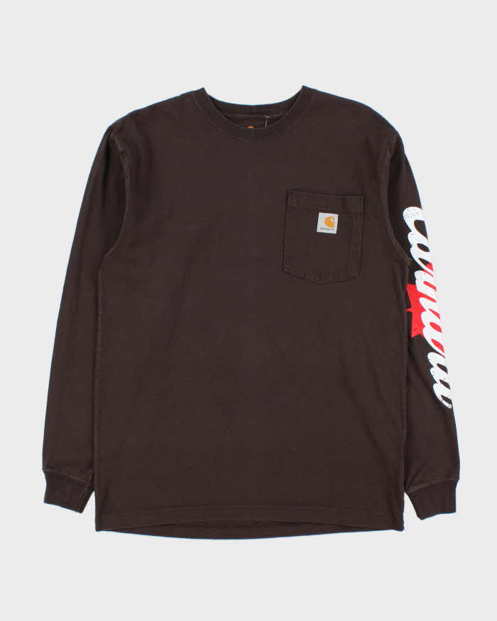 Vintage Carhartt Heavyweight Canada Relaxed Fit Long Sleeve Crewneck T-Shirt - S