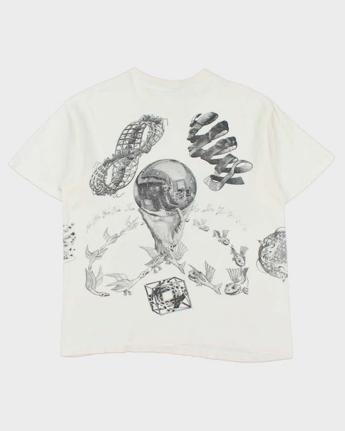 Vintage 1991 M.C. Escher Artwork Andazia Made In USA Single Stitch Crewneck T-Shirt - L