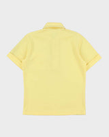 Vintage 1970s Sears Butter Yellow Short Sleeve Pocket Polo Shirt - M