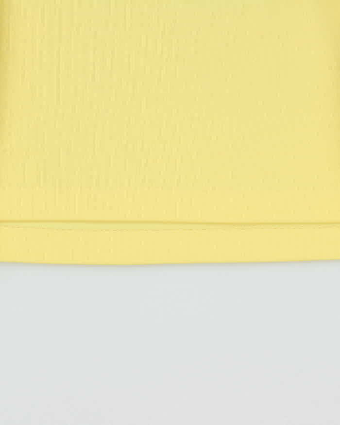 Vintage 1970s Sears Butter Yellow Short Sleeve Pocket Polo Shirt - M