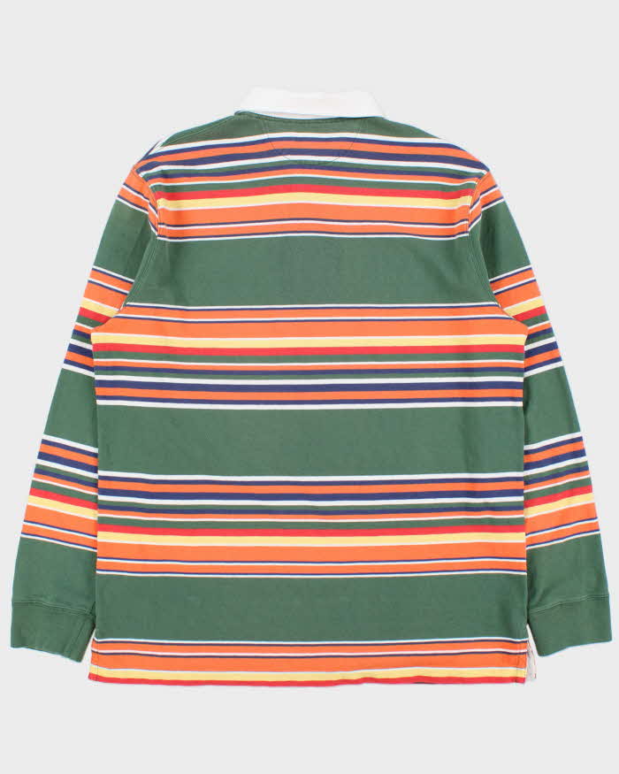 Vintage Polo Ralph Lauren Striped Classic Fit Long Sleeve Rugby Shirt - L