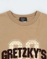 Vintage Y2K 00s Wayne Gretzky's Hockey Royalty Khaki Heavyweight Long Sleeve Crewneck T-Shirt - M