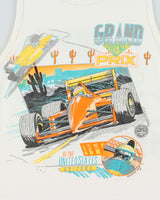 Vintage 1989 K.Telfer Phoenix Arizona Grand Prix Single Stitch Made In USA Tank Top Vest - M