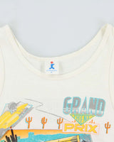 Vintage 1989 K.Telfer Phoenix Arizona Grand Prix Single Stitch Made In USA Tank Top Vest - M
