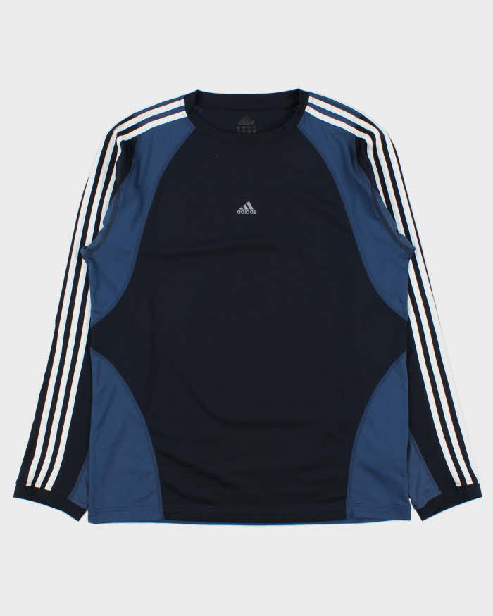 Vintage Y2K 00s Adidas Climacool 3m Centre Logo Long Sleeve Technical T-Shirt - L