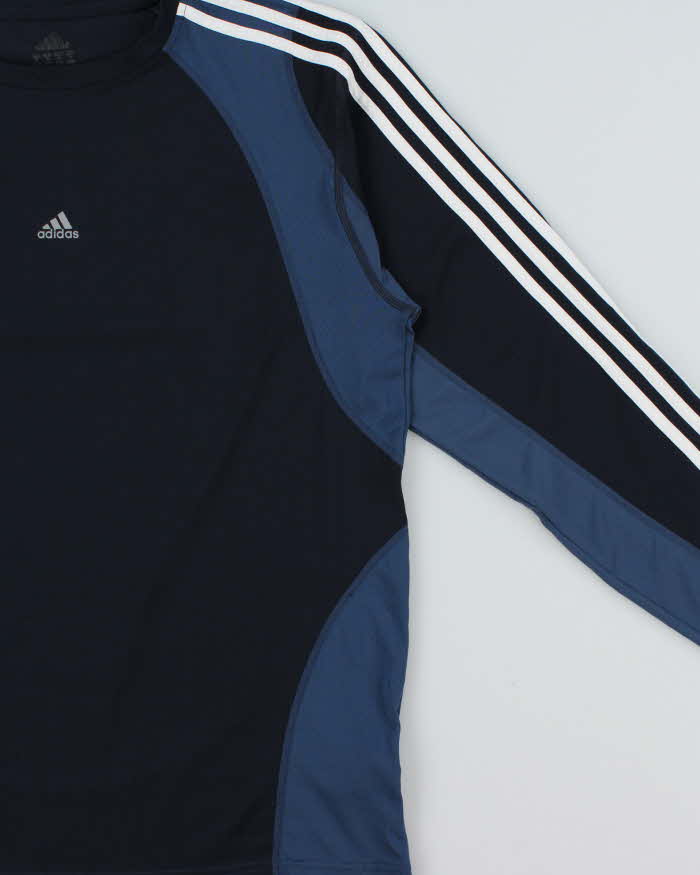 Vintage Y2K 00s Adidas Climacool 3m Centre Logo Long Sleeve Technical T-Shirt - L