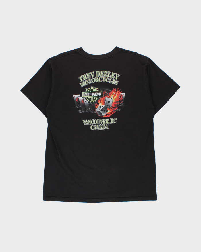 Vintage 2007 Y2K Harley Davidson Trev Deeley Vancouver Heavyweight Made In USA Crewneck T-Shirt - XL