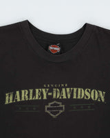 Vintage 2007 Y2K Harley Davidson Trev Deeley Vancouver Heavyweight Made In USA Crewneck T-Shirt - XL