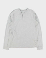 2021 Arc'teryx Sirrus Marl Grey Long Sleeve Henley T-Shirt - M