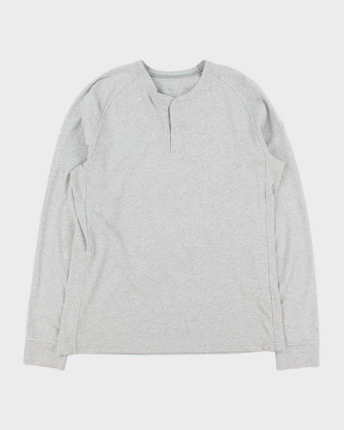 2021 Arc'teryx Sirrus Marl Grey Long Sleeve Henley T-Shirt - M