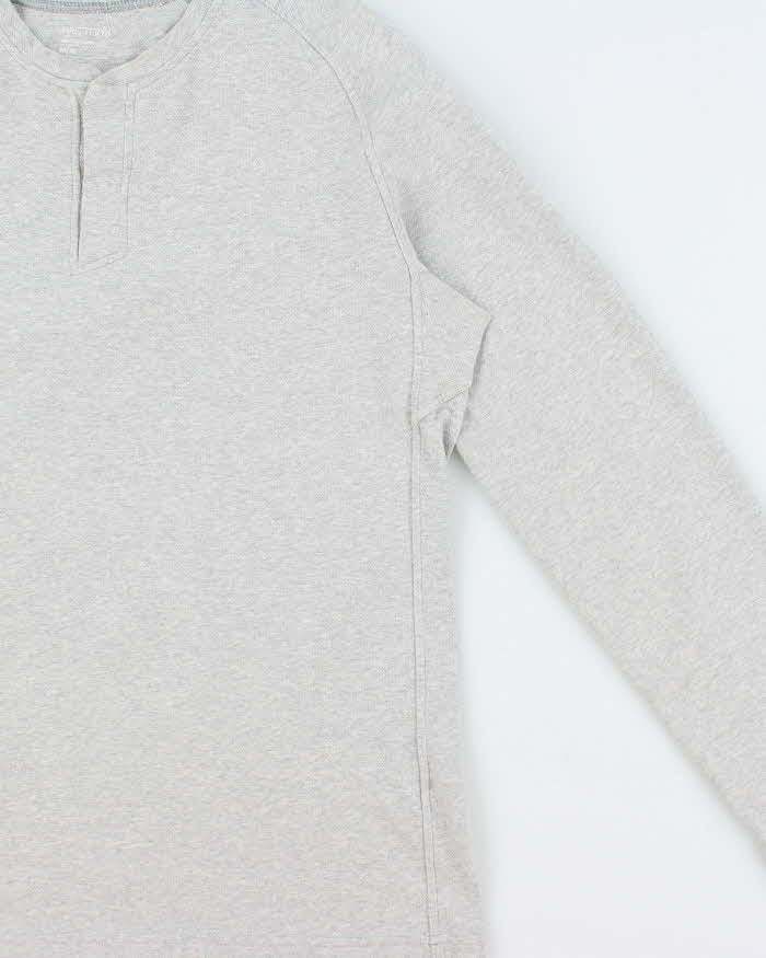 2021 Arc'teryx Sirrus Marl Grey Long Sleeve Henley T-Shirt - M