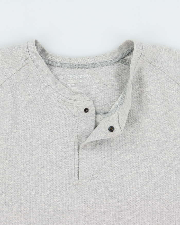 2021 Arc'teryx Sirrus Marl Grey Long Sleeve Henley T-Shirt - M