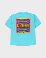 Vintage 1990s Bugle Boy Aqua Blue Heavyweight Single Stitch Made In USA Crewneck T-Shirt - L