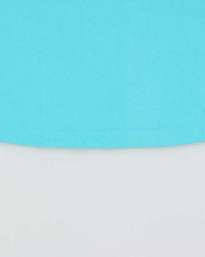 Vintage 1990s Bugle Boy Aqua Blue Heavyweight Single Stitch Made In USA Crewneck T-Shirt - L