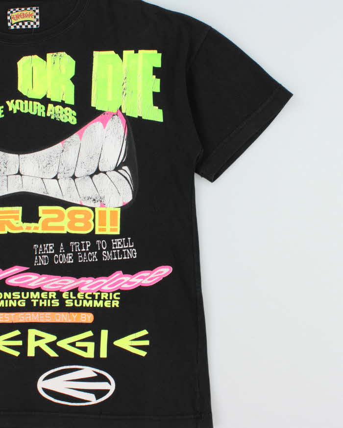 Vintage 1990s Energie 'Move Your Ass' Heavyweight Rave Made In Italy Crewneck T-Shirt - L