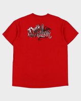 Vintage Y2K 00s Quiksilver Heavyweight Graffiti Crewneck T-Shirt - L