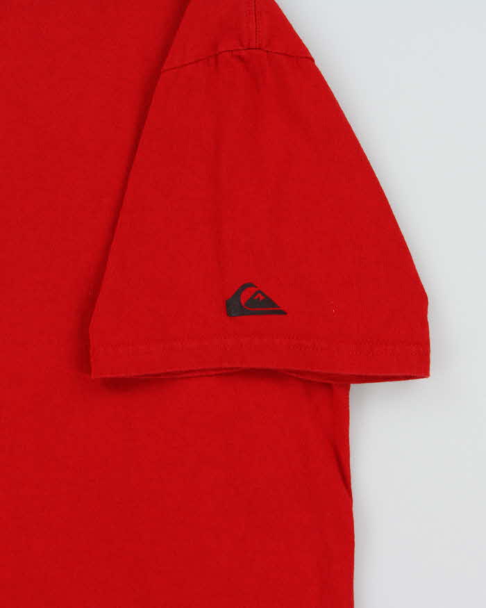 Vintage Y2K 00s Quiksilver Heavyweight Graffiti Crewneck T-Shirt - L