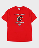 Vintage 1990s Galgary Flames NHL CCM Heavyweight Crewneck T-Shirt - L