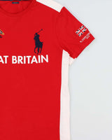 Polo Ralph Lauren GB 2014 Ocean Challenge Big Pony Custom Fit Single Stitch Crewneck T-Shirt - L