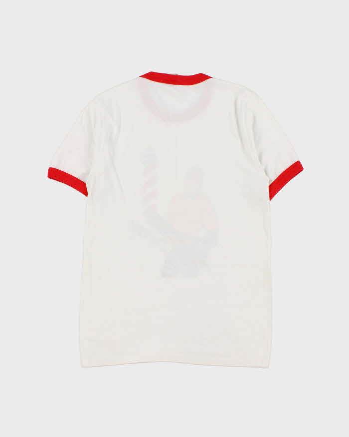 Vintage 1987 Brutus 'the Barber' Beefcake WWF Made In Canada Single Stitch Crewneck Ringer T-Shirt - L