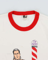 Vintage 1987 Brutus 'the Barber' Beefcake WWF Made In Canada Single Stitch Crewneck Ringer T-Shirt - L