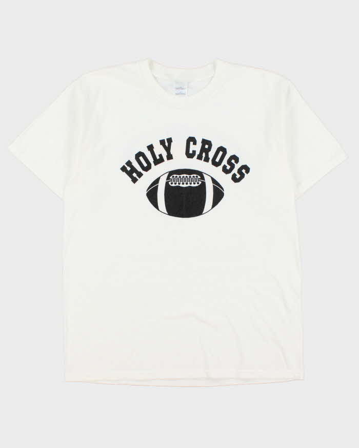 Vintage Y2K 00s Holy Cross Subway Bowl Football Championships Heavyweight Crewneck T-Shirt - L