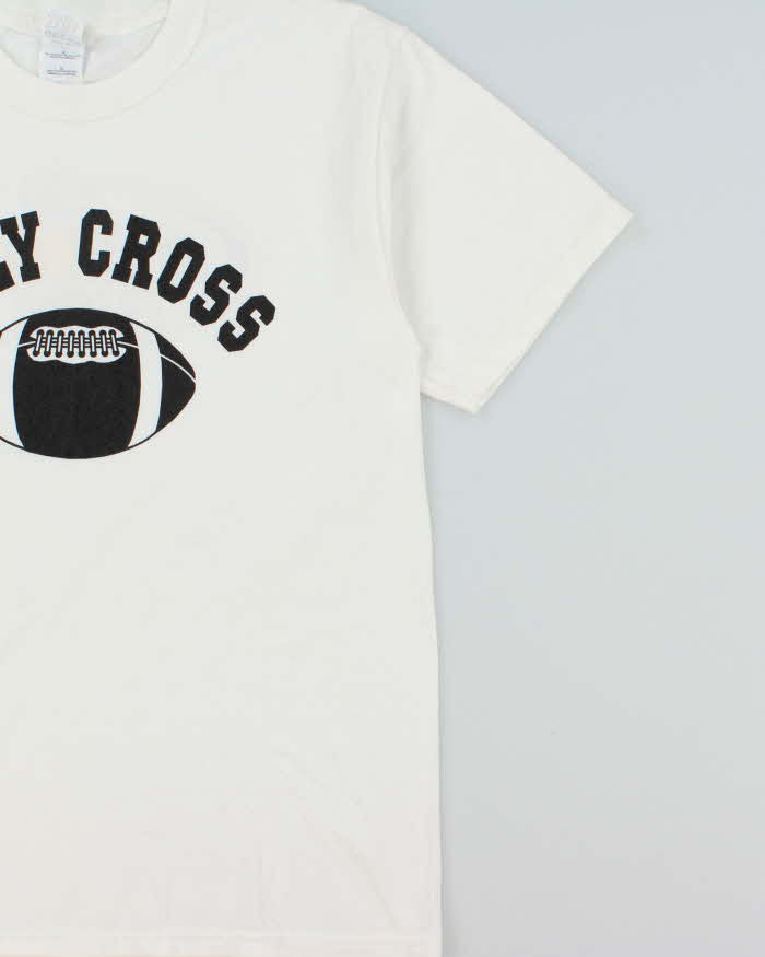 Vintage Y2K 00s Holy Cross Subway Bowl Football Championships Heavyweight Crewneck T-Shirt - L