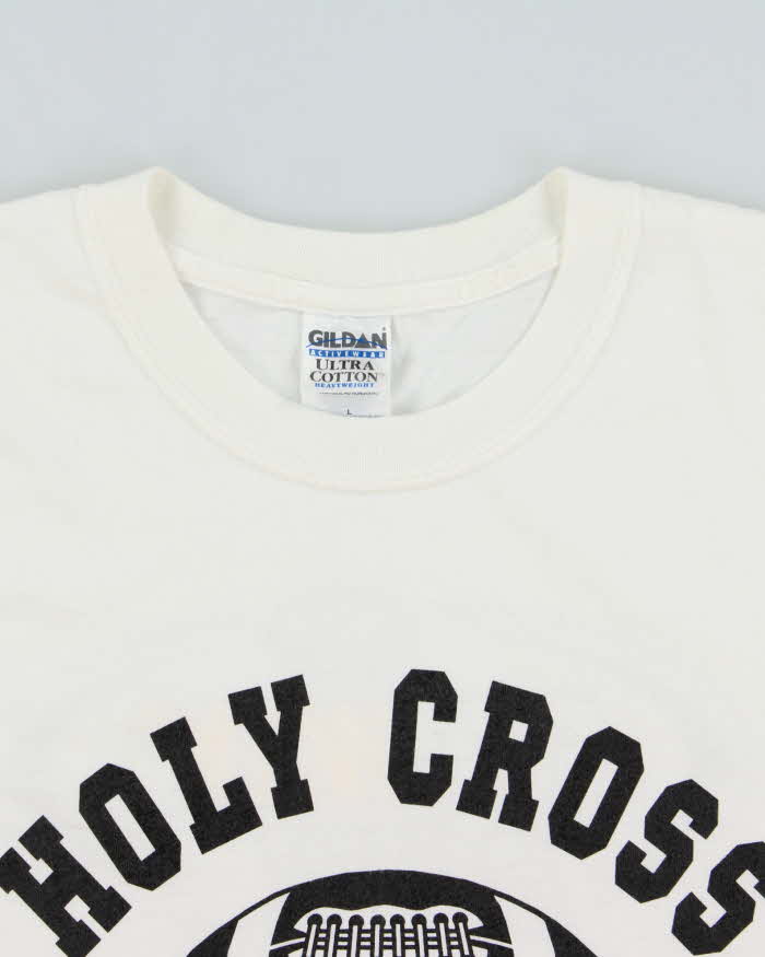 Vintage Y2K 00s Holy Cross Subway Bowl Football Championships Heavyweight Crewneck T-Shirt - L