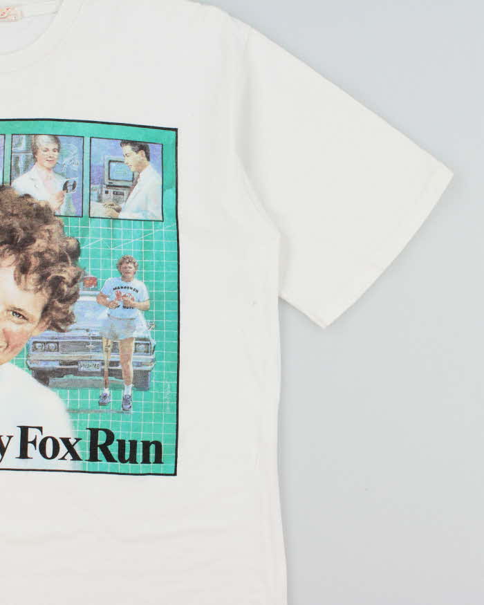 Vintage 1990s The Terry Cross Run Heavyweight Single Stitch Made In Canada Crewneck T-Shirt - L