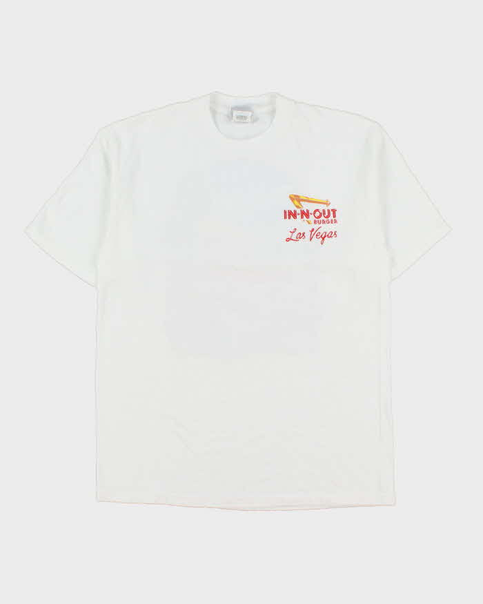 Vintage Y2K 2005 In-N-Out Burger Las Vegas Heavyweight Hanes Beefy Crewneck T-Shirt - M