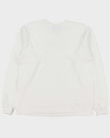 Vintage 2003 Y2K Nike 'There Is No Finish Line' Felt Logo Heavyweight Long Sleeve Crewneck T-Shirt - L