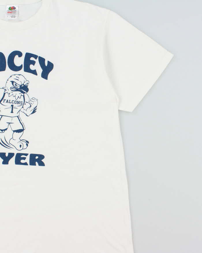 Vintage Y2K 00s Facey Flyer Falcons American Football Heavyweight Crewneck T-Shirt - L