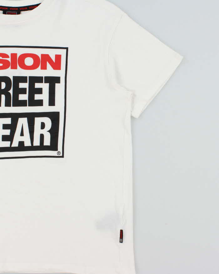 Vintage Y2K 00s Vision Street Wear Heavyweight Boxy Crewneck T-Shirt - M
