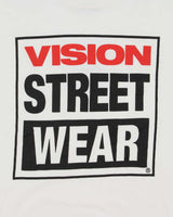 Vintage Y2K 00s Vision Street Wear Heavyweight Boxy Crewneck T-Shirt - M