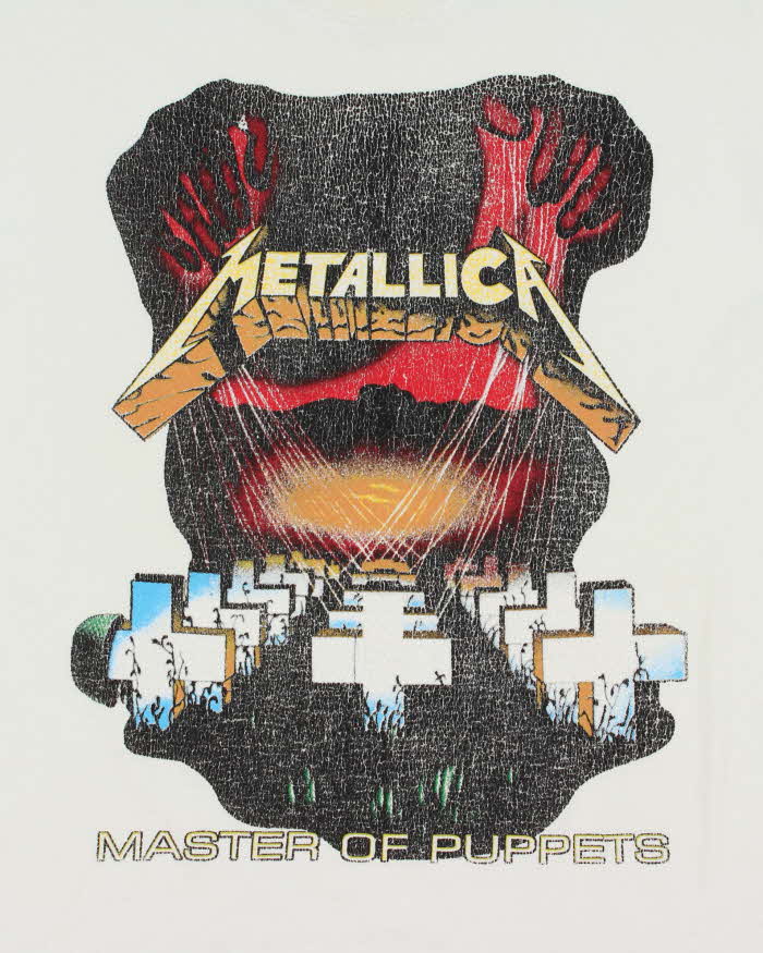 Vintage 2005 Y2K Metallica Master Of Puppets Distressed Crewneck T-Shirt - M