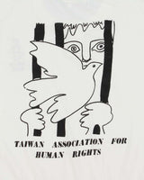 Vintage 1990s Taiwan Human Rights Crewneck Henley T-Shirt - M