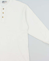 Vintage 1990s Essential Needs Heavyweight Long Sleeve Henley T-Shirt - XL