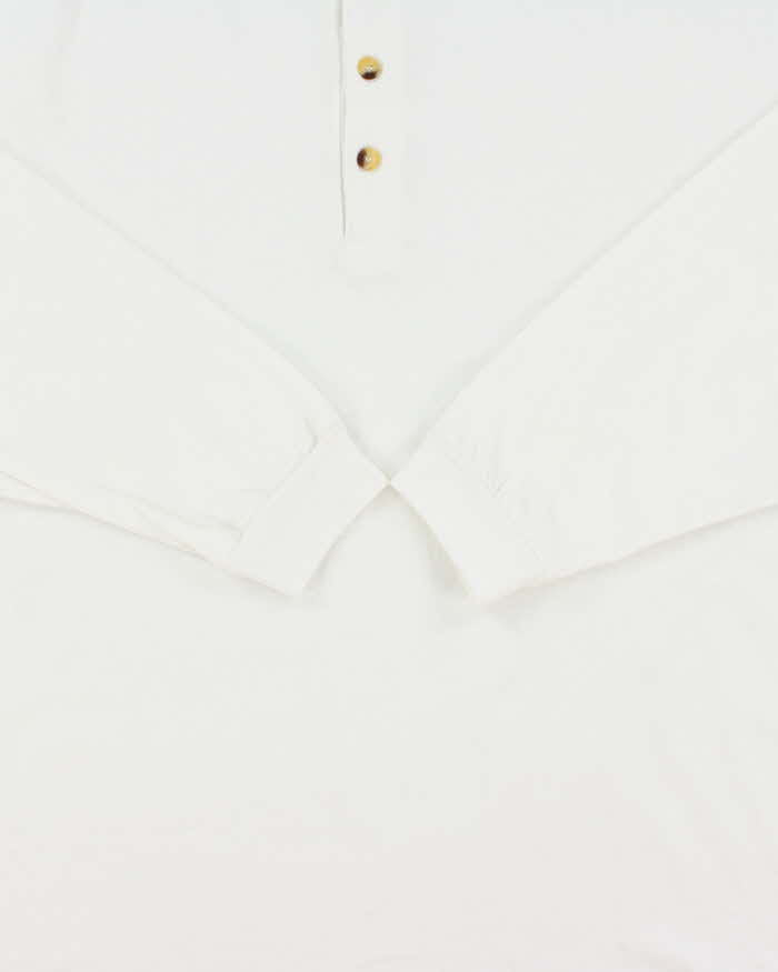 Vintage 1990s Essential Needs Heavyweight Long Sleeve Henley T-Shirt - XL