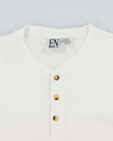 Vintage 1990s Essential Needs Heavyweight Long Sleeve Henley T-Shirt - XL