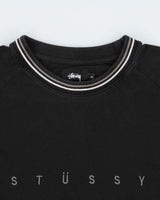 Vintage Stussy Embroidered Spell-Out Long Sleeve Crewneck T-Shirt - XL
