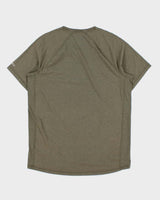 Vintage Carhartt Force Khaki Midweight Relaxed Fit Crewneck Logo T-Shirt - M