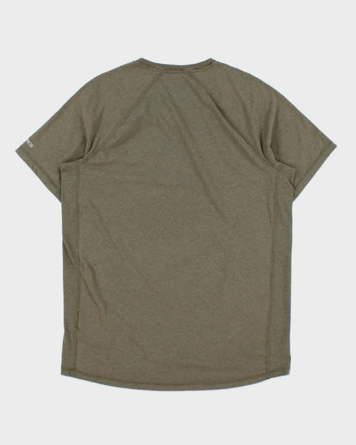Vintage Carhartt Force Khaki Midweight Relaxed Fit Crewneck Logo T-Shirt - M