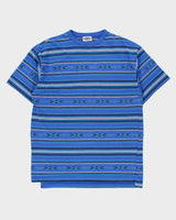 Vintage 1990s Motto Heavyweight Aztec Striped Made In Canada Crewneck T-Shirt - L