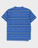 Vintage 1990s Motto Heavyweight Aztec Striped Made In Canada Crewneck T-Shirt - L