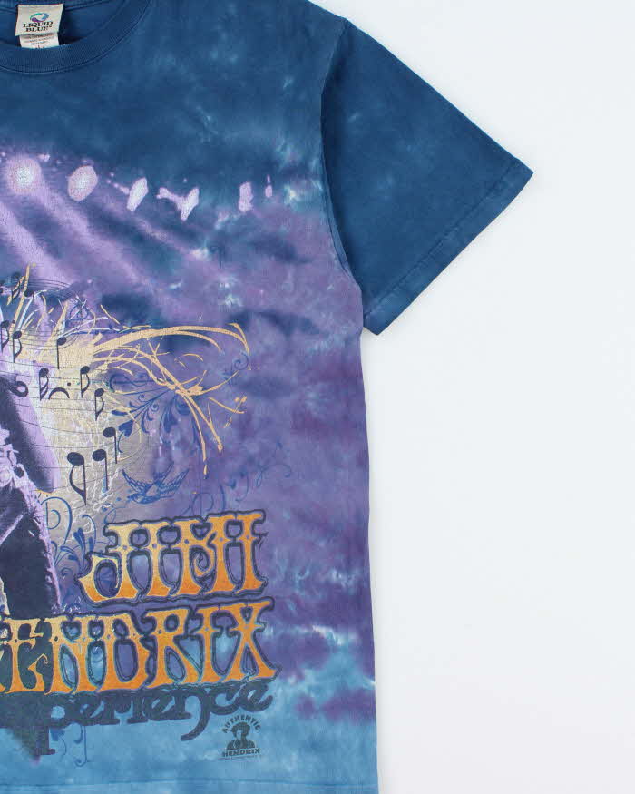 Vintage 2006 Liquid Blue Jimi Hendrix Experience Purple Haze Heavyweight Tie-Dye Crewneck T-Shirt - L