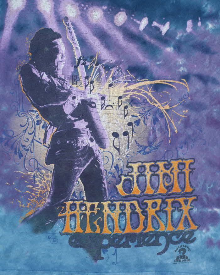 Vintage 2006 Liquid Blue Jimi Hendrix Experience Purple Haze Heavyweight Tie-Dye Crewneck T-Shirt - L