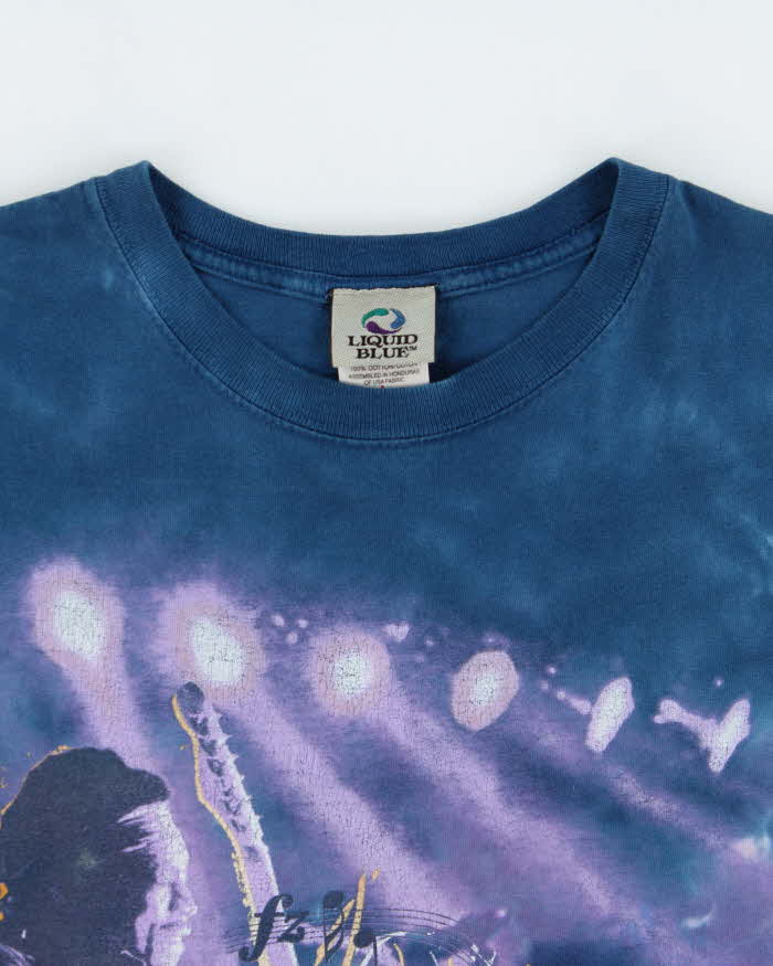 Vintage 2006 Liquid Blue Jimi Hendrix Experience Purple Haze Heavyweight Tie-Dye Crewneck T-Shirt - L