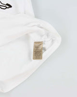 Burberry White Embroidered 'Soleford Splice' Heavyweight Crewneck T-Shirt - M