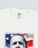Vintage 2009 Barack Obama Presidential Inauguration Heavyweight Crewneck T-Shirt - M