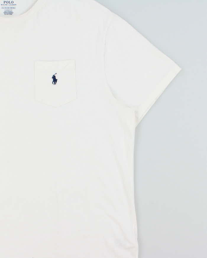 Vintage Polo Ralph Lauren Heavyweight Classic Pony Crewneck Pocket T-Shirt - XL